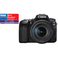 CANON CANON EOS 90D DSLR fényképezőgép, +EF-S 18-135 mm IS USM objektív (3616C017)