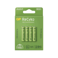 GP GP ReCyko NiMH Tölthető akkumulátor, HR03 (AAA) 1000mAh, 4db, (B21114)