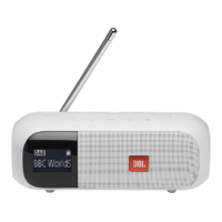 JBL JBL Tuner 2 bluetooth hangszóró FM rádióval, fehér