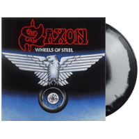 UNION SQUARE Saxon - Wheels Of Steel (Limited Blue & White Splatter Vinyl) (Vinyl LP (nagylemez))