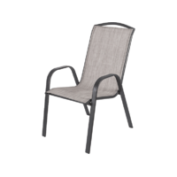 FIELDMANN FIELDMANN FDZN 5112 Fémvázas kerti szék, világos szürke/fekete