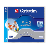 VERBATIM VERBATIM BD-R nyomtatható BluRay lemez, 25 GB, 1 db (43713)