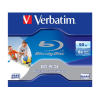 VERBATIM VERBATIM BD-R BluRay kétrétegű nyomtatható lemez, 50 GB, 1 db (43736)