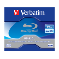 VERBATIM VERBATIM BD-R BluRay kétrétegű lemez, 50 GB, 1 db (43748)