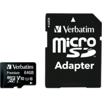 VERBATIM VERBATIM Premium microSDXC memóriakártya 64 GB (44084)