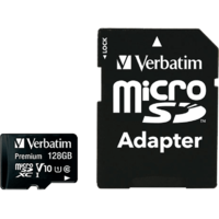 VERBATIM VERBATIM Premium microSDXC memóriakártya 128 GB adapterrel (44085)