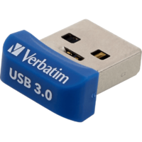VERBATIM VERBATIM Nano Store'n'Stay pendrive 16GB, USB 3.0, kék (98709)