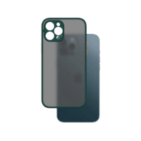 CASE AND PRO CASE AND PRO iPhone 12 Pro Max műanyag tok, zöld-narancs (MATT-IPH1267-GO)