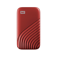 WD WD My Passport™ külső SSD 500GB, USB3.2 Gen1, 1050MB/1000 MB/s, piros, WDBAGF5000ARD (184974)