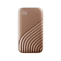 WD WD My Passport™ külső SSD 2TB, USB3.2 Gen1, 1050MB/1000MB/s, arany, WDBAGF0020BGD (184995)