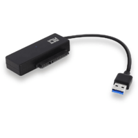 ACT ACT AC1515 USB 3.2 Gen 1 külső HDD/SSD SATA adapter tápegységgel, 2,5" és 3,5" meghajtóhoz, fekete