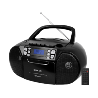 SENCOR SENCOR SPT 3907 B hordozható bluetooth CD-s rádió MP3/USB/AUX, fekete