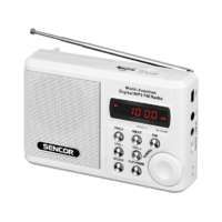 SENCOR SENCOR SRD 215 W hordozható rádió, fehér