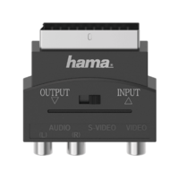 HAMA HAMA FIC AV adapter SCART-3RCA-SVHS, fekete (205268)