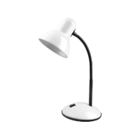 AVIDE AVIDE Basic asztali lámpa, simple, +LED fényforrás E27 foglalattal, fehér (ABLDLS-W-BULB)