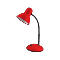 AVIDE AVIDE Basic asztali lámpa, simple, +LED fényforrás E27 foglalattal, piros (ABLDLS-R-BULB)