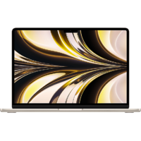 APPLE APPLE MacBook Air 2022 13,6" Liquid Retina csillagfény Apple M2(8C/8C)/8GB/256GB (mly13mg/a)