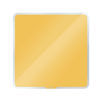 LEITZ LEITZ COSY mágneses üvegtábla 45 x 45 cm, meleg sárga (70440019)