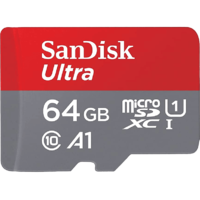 SANDISK SANDISK Micro SD Ultra android kártya 64GB, 140MB/s, A1, Class 10, UHS-I (215421)