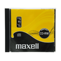 MAXELL MAXELL CD-RW 80 újraírható CD lemez, 700MB, 4x írási sebesség, 10mm tok (624860)