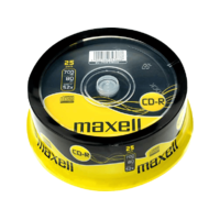 MAXELL MAXELL CD-R80 írható CD lemez, 25 db, hengeres, 700MB (628522)