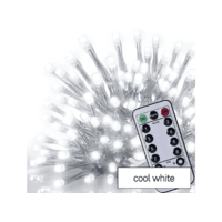 EMOS EMOS kültéri és beltéri, LED jégcsapok, 5 méter, 300LED, távirányító, programok, hideg fehér (D4CC02) ()