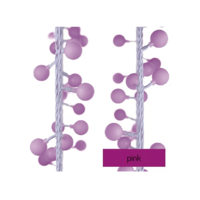 EMOS EMOS kültéri és beltéri, LED fényfüzér, cseresznye – golyók 2,5 cm, 4 méter, 40LED, rózsaszínű (D5AP01) ()