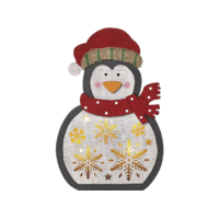 EMOS EMOS beltéri, LED karácsonyi pingvin, fa, 30 cm, 2x AA, 5 LED, meleg fehér (DCWW08) ()