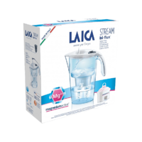 LAICA LAICA Stream Line Fehér vízszűrő kancsó mechanikus kijelzővel, 1 db magnezium active bi-flux szűrőbetéttel
