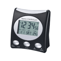 TECHNOLINE TECHNOLINE rádióvezérlésű, digitális ébresztő óra, hőmérséklet kijelzővel, fekete, (WT221)