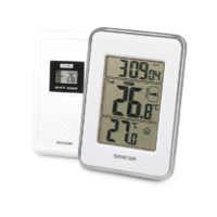 SENCOR SENCOR SWS 25 WS Időjárás jelző, Fehér,Külső-belső hőmérő