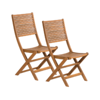 FIELDMANN FIELDMANN FDZN 4012-T Kerti szék, összecsukható, fa, 2 db