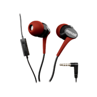 MAXELL MAXELL 303994.00.CN FUSION ROSSO EP Vezetékes fülhallgató mikrofonnal, fekete-piros