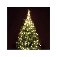 CHRISTMAS LIGHT CHRISTMAS LIGHT ML 150/WW LED-s izzósor-csokor, mikroszálas, 6 ágú, 2,4m, IP44, 230V