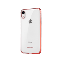 X-DORIA X-DORIA iPhone XS/X ultravékony áttetsző szilikon piros tok (3X2C3203B)
