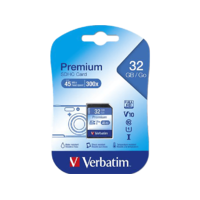 VERBATIM VERBATIM MVS32GH Memóriakártya, SDHC, 32GB, CL10/U1, 45/10 MB/s, VERBATIM, "Premium"
