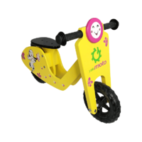 YAKIMOTO YAKIMOTO 5035 Gyermek futókerékpár, fa, sárga, Allegro