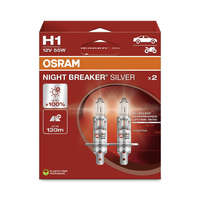 Osram Osram Night Breaker Silver H1 12V 55W +100% autó izzó (2db) - 64150NBS-2HB