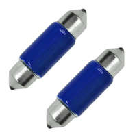 Lampa Izzó 12V/10 Watt szofita 10x35 mm, kék 2db Lampa 58345