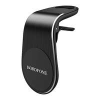 Borofone Szellőzőrácsra tehető fekete mágneses telefontartó Borofone BH10