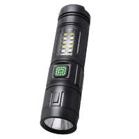 Akkumulátoros LED zseblámpa - USB-ről tölthető - 7 funkciós