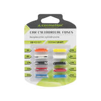 CARMOTION Műanyag hengeres biztosítékok, 10 db