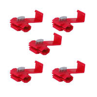 CARMOTION 5DB-os Elektromos gyorscsatlakozók, piros, 0,5-1mm kw, 22-18AWG, 10A max / 86298