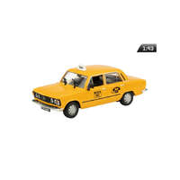 Makett autó, 1:43 Fiat 125p, sárga.