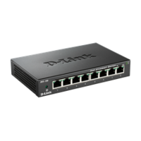 D-LINK DES-108 8-port switch, fém ház