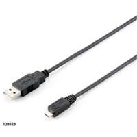 EQUIP 128523 USB 2.0 A-microB kábel, apa/apa, 1,8m
