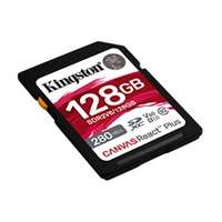 KINGSTON Canvas React Plus V60 SD memóriakártya, 128GB (SDR2V6/128GB)