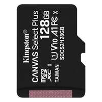 KINGSTON Canvas Select Plus MicroSDXC memóriakártya. 128GB, 100R A1 C10