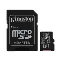 KINGSTON Canvas Select Plus MicroSDXC memóriakártya adapterrel, 128GB, 100R A1 C10