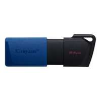 KINGSTON DataTraveler Exodia M USB flash drive, 64GB, fekete-kék